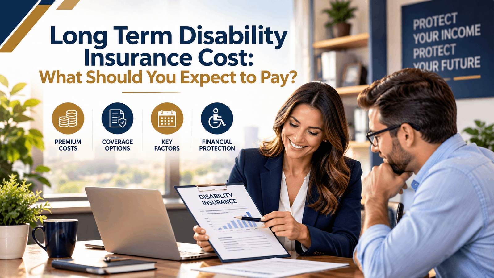 Long term disability insurance cost and coverage options