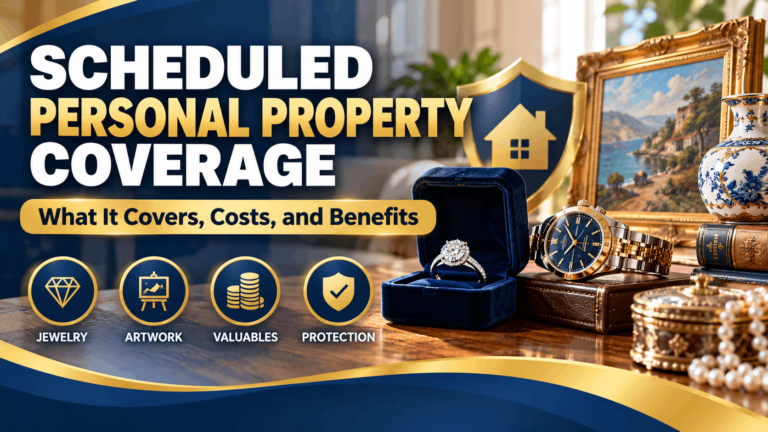 Scheduled personal property coverage protecting valuable jewelry, luxury watches, fine art, and collectibles
