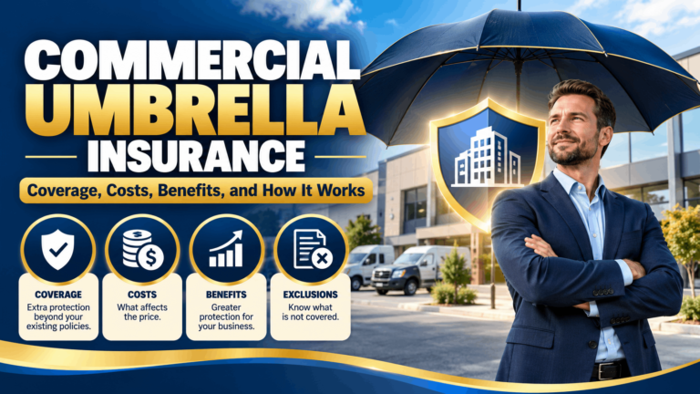 Commercial umbrella insurance coverage protecting a business from large liability claims